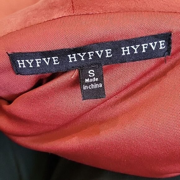 HYFVE Rust Velvet Puffy Moto Jacket Size Small - Picture 8 of 9